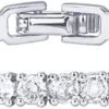 PAVOI 14K Gold Plated 3mm Cubic Zirconia Classic Tennis Bracelet | Gold Bracelets for Women | Size 6.5-7.5 Inch
