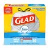 Glad Tall Kitchen Drawstring Trash Bags ?C OdorShield 13 Gallon Grey Trash Bag. Febreze Fresh Clean ?C 80 Count